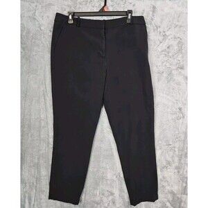 Ellen Tracy  Pants Womens Size 10 Black cuffed inseam 27in